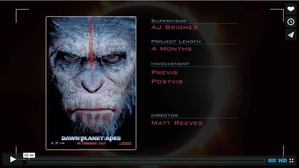 Dawn of the Planet of the Apes – Reel